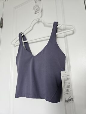 NWT lululemon Align Tank Top Light Support A/B Cup Grape Mist Size 4 $68